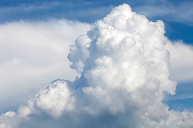 Clouds in the blue sky.