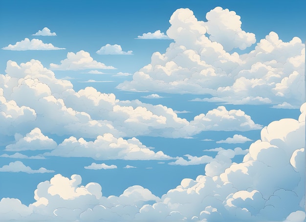 Clouds in the blue sky