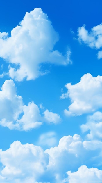 clouds in a blue sky