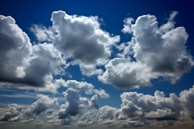 Clouds in a blue sky