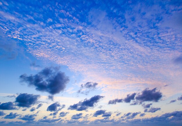 Clouds in the blue sky