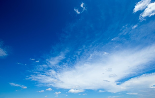 Clouds in the blue sky