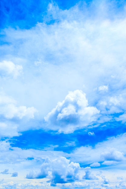 Clouds in the blue sky