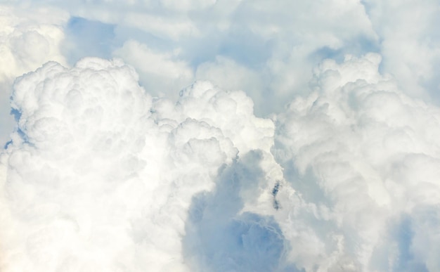 Photo clouds in the blue sky