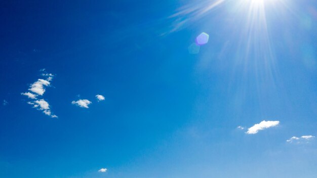 Clouds in the blue sky