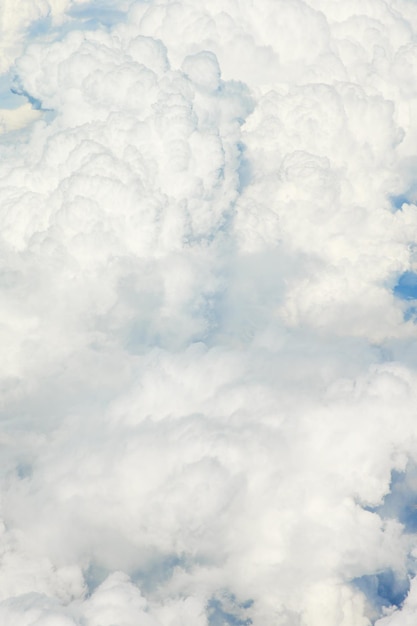 clouds in the blue sky