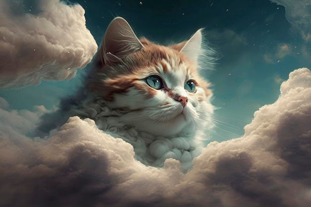 Clouds cat