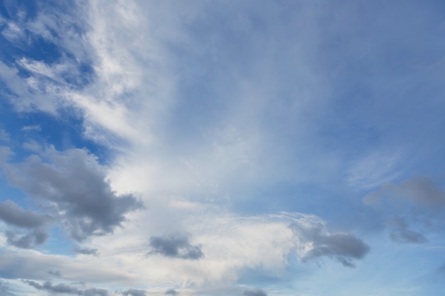 Clouds cirrus on rainy season