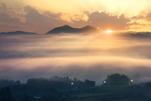 The clouds of the countryside