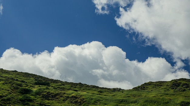 Clouds over the hill