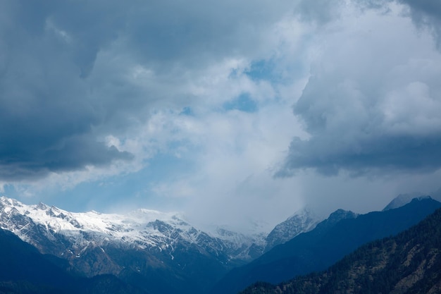 Clouds above Himalayas