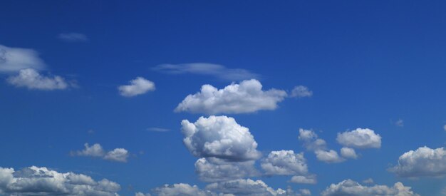 写真 青い空に雲