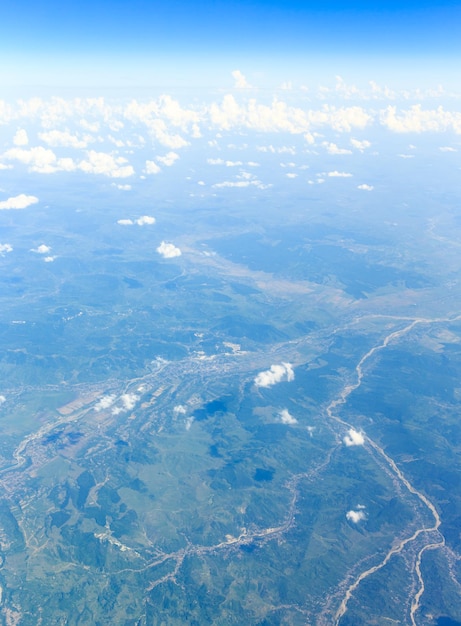 写真 青い空に雲