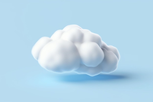 사진 구름이 고립된 3d 렌더링