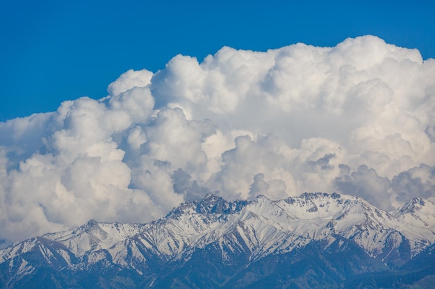 Clouds in the mountains