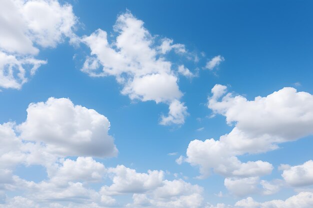 clouds in the sky are a bright blue sky
