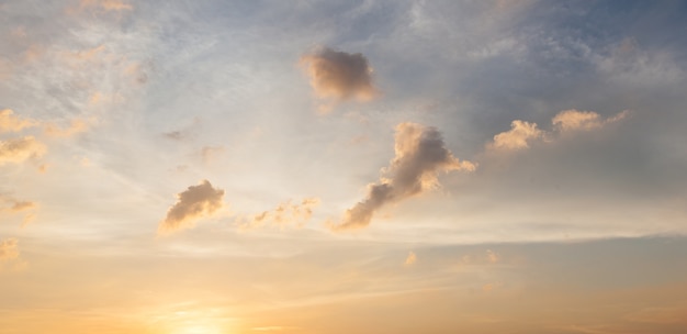 夕方の雲と空