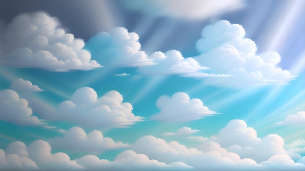 Clouds in the sky illustration