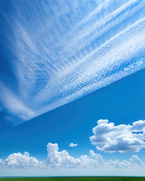 空と空の雲