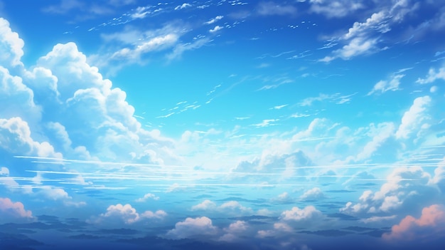 clouds in the sky and water with a sky background