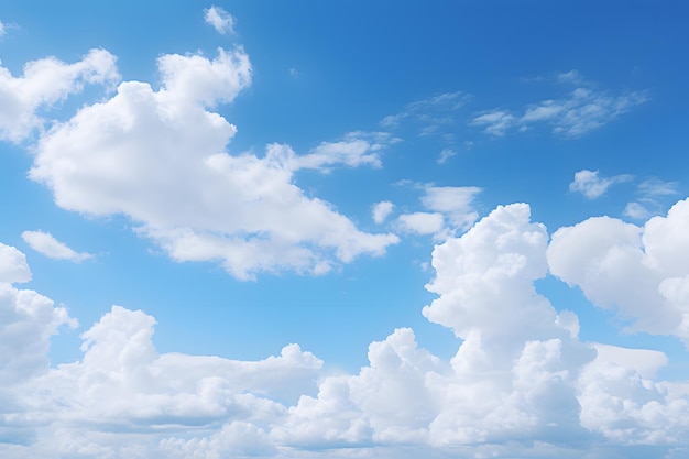 clouds in the sky with a blue sky background