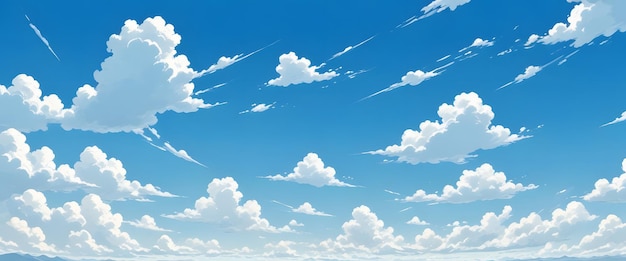 clouds in the sky with a blue sky