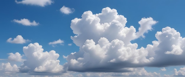 clouds in the sky with a blue sky