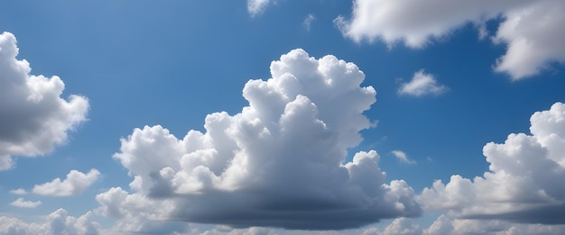 clouds in the sky with a blue sky