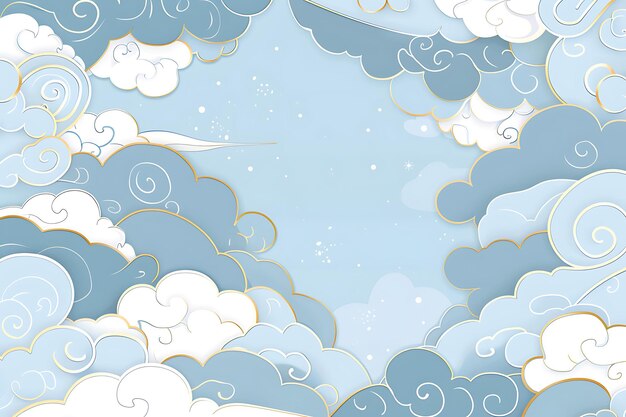 Photo clouds in the sky with clouds