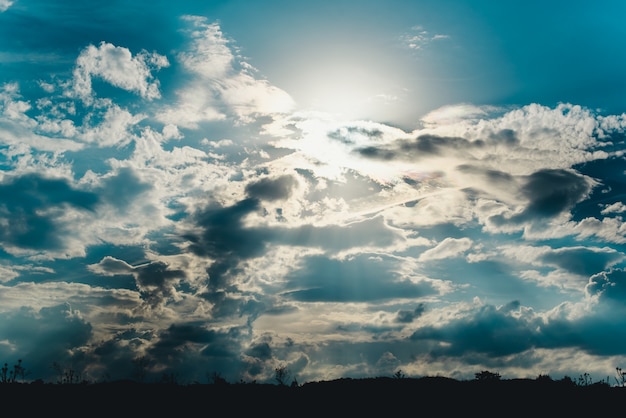 Clouds at sunset