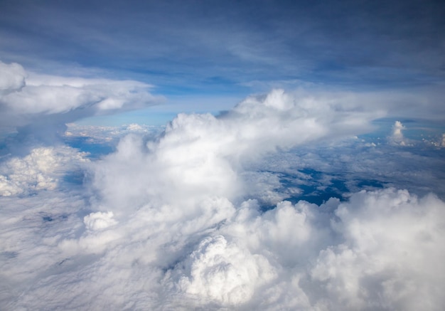 Clouds a view from airplane window