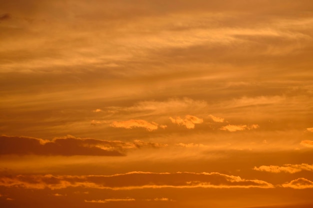 Clouds yellow sky background during sunset