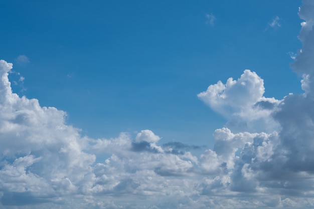 雲景の背景、夏の時間、美しい空