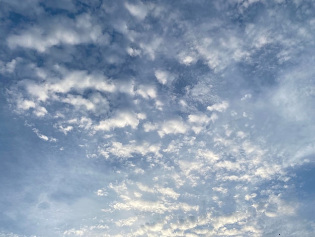 Cloudscape on blue sky background