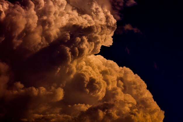 Cloudscape, Colored Clouds at Sunset near the Ocean