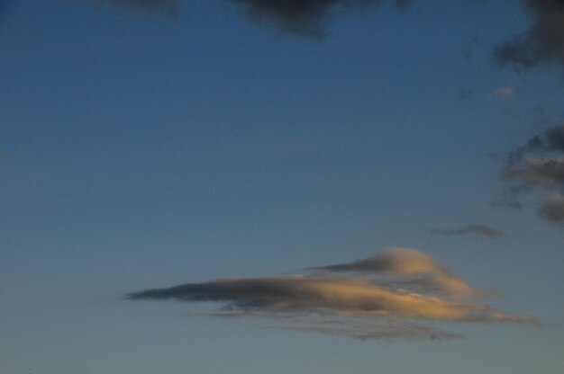 Cloudscape, Colored Clouds at Sunset near the Ocean