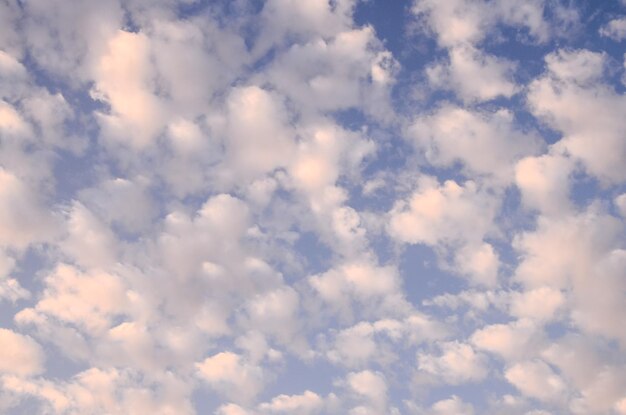 Cloudscape, Colored Clouds at Sunset near the Ocean