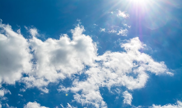 Cloudscape in a sunny day