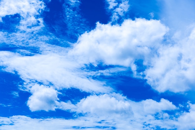 Cloudscapes with a blue sky background