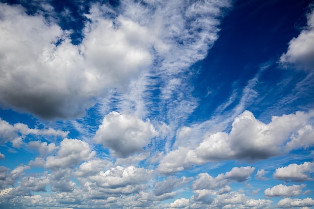 Cloudy blue sky background