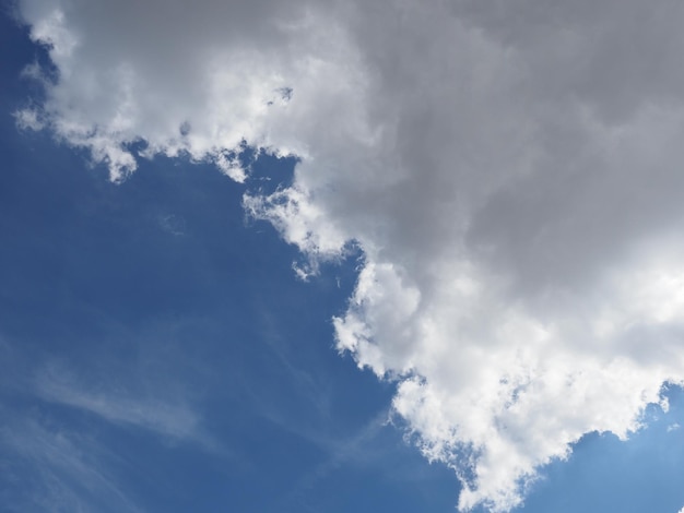 曇り青空の背景