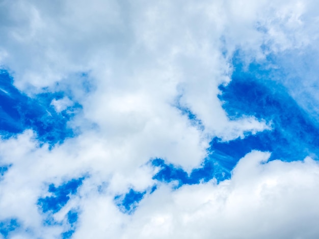 Cloudy blue sky for background