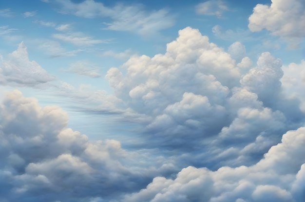 Cloudy blue sky background