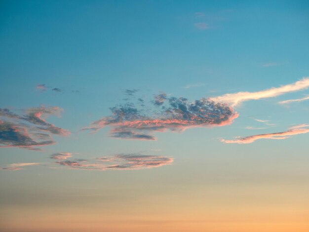 写真 晴れた日に雲の青い空