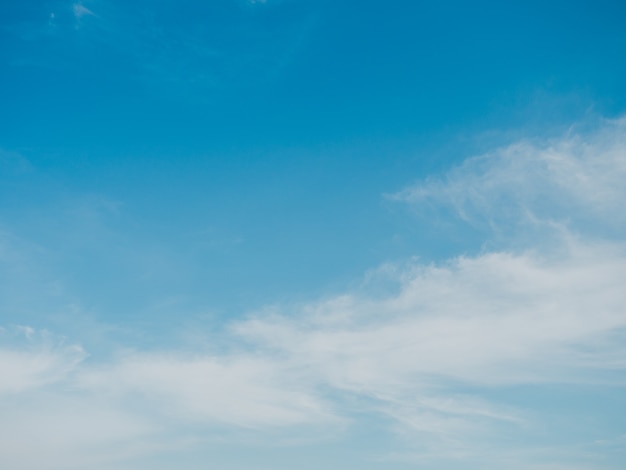 cloudy blue sky in sunny day