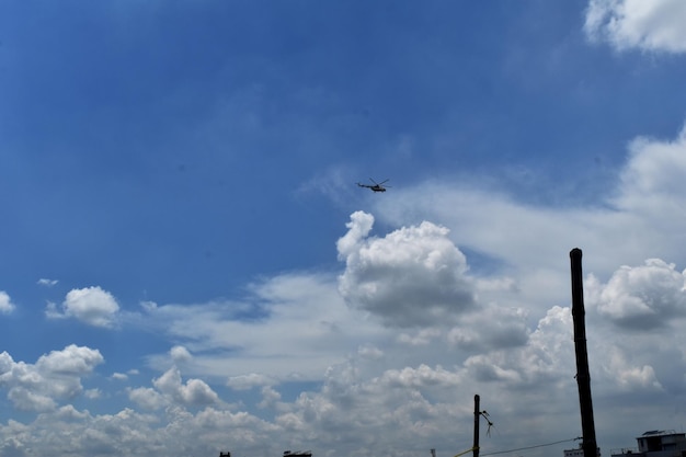 Photo cloudy blue sky