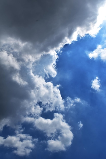 雲の青い空