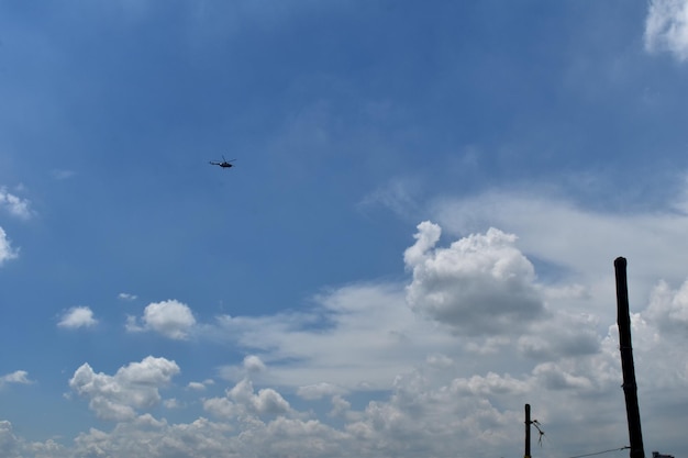 Photo cloudy blue sky