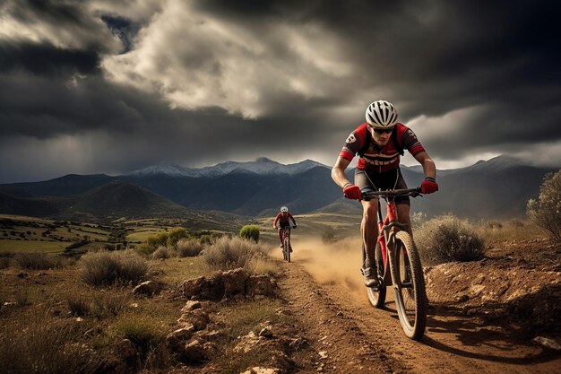 Cloudy Day Mountain Biking Adventure