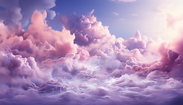 Cloudy purple and pink background